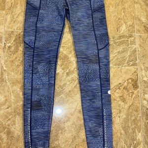 NEW Lululemon Leggings Sz. 6 Blue Full Length